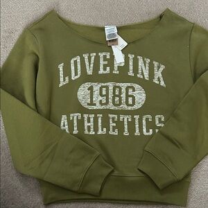 Off shoulder sweatshirt